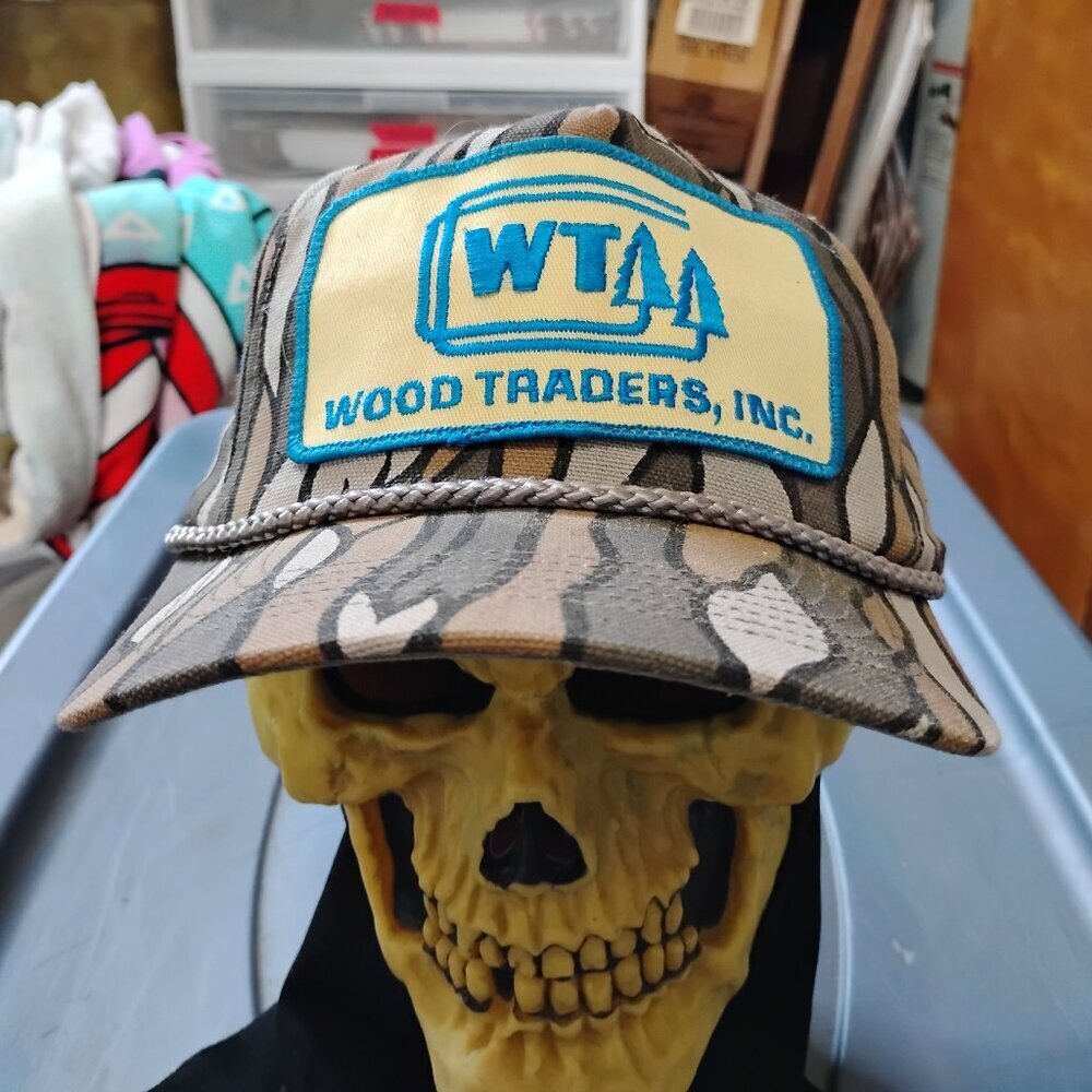 Vintage Wood Traders Inc. Patch Camouflage Snap Trucker Hat
